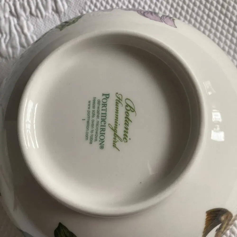 Lot of 2 Portmeirion Botanic Hummingbird 6